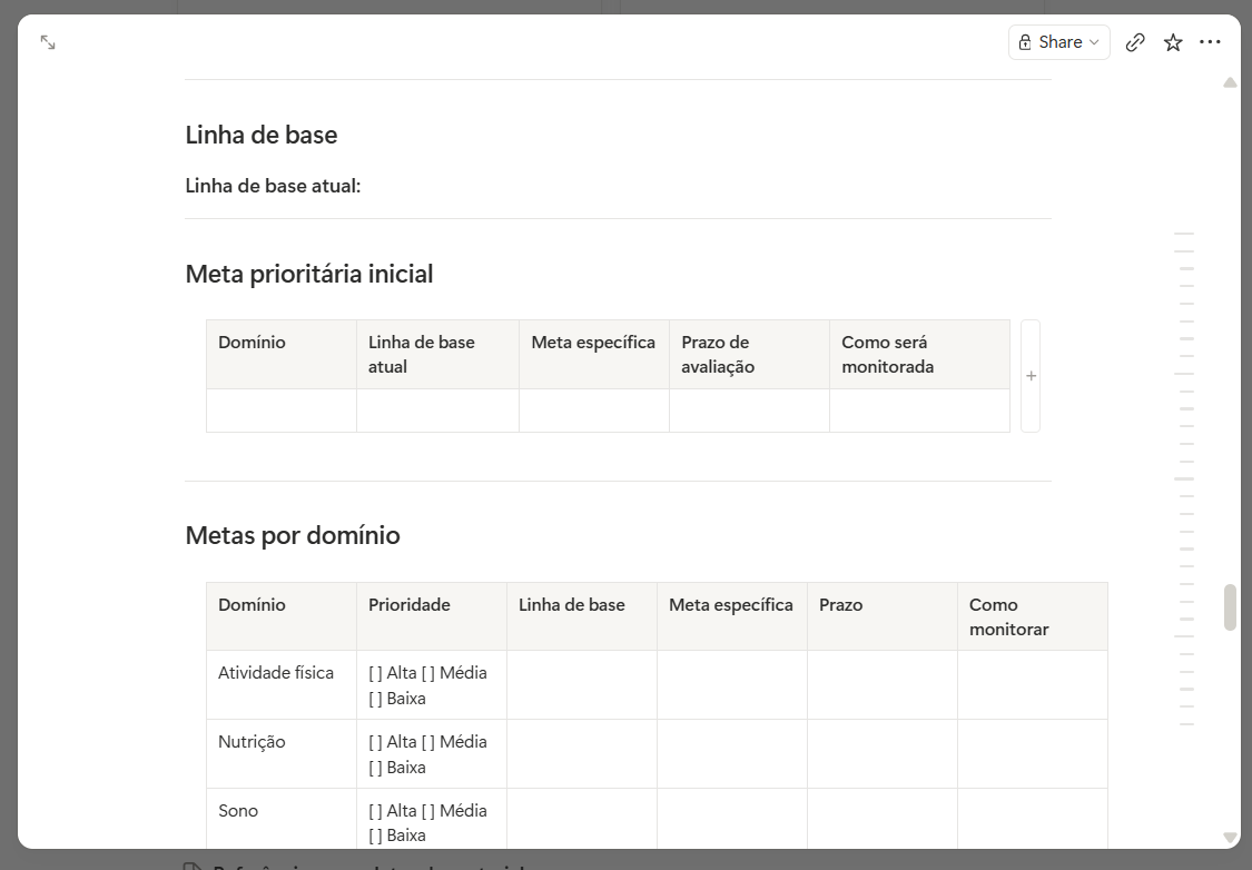 Planilha de precificação do kit