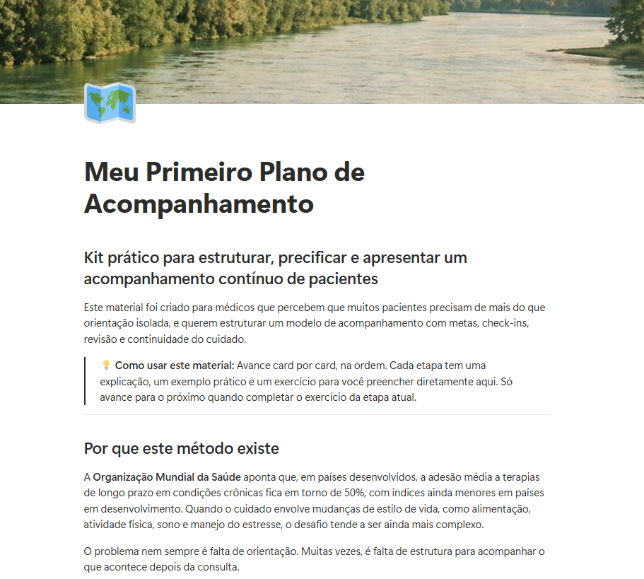 Método PLANO aberto no Notion